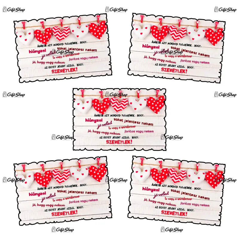 Szeretlrk, magnet frigider mgs053